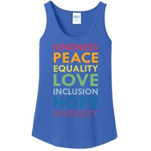 Kindness Peace Equality Inclusion Diversity Hu Rights Meaningful Gift Ladies Essential Tank