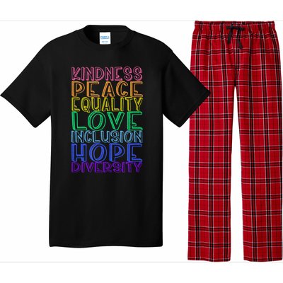 Kindness Peace Equality Love Inclusion Hope Diversity Pajama Set