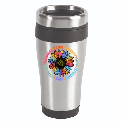 Kindness Peace Equality Love Hope Diversity Human Rights 16oz Travel Tumbler