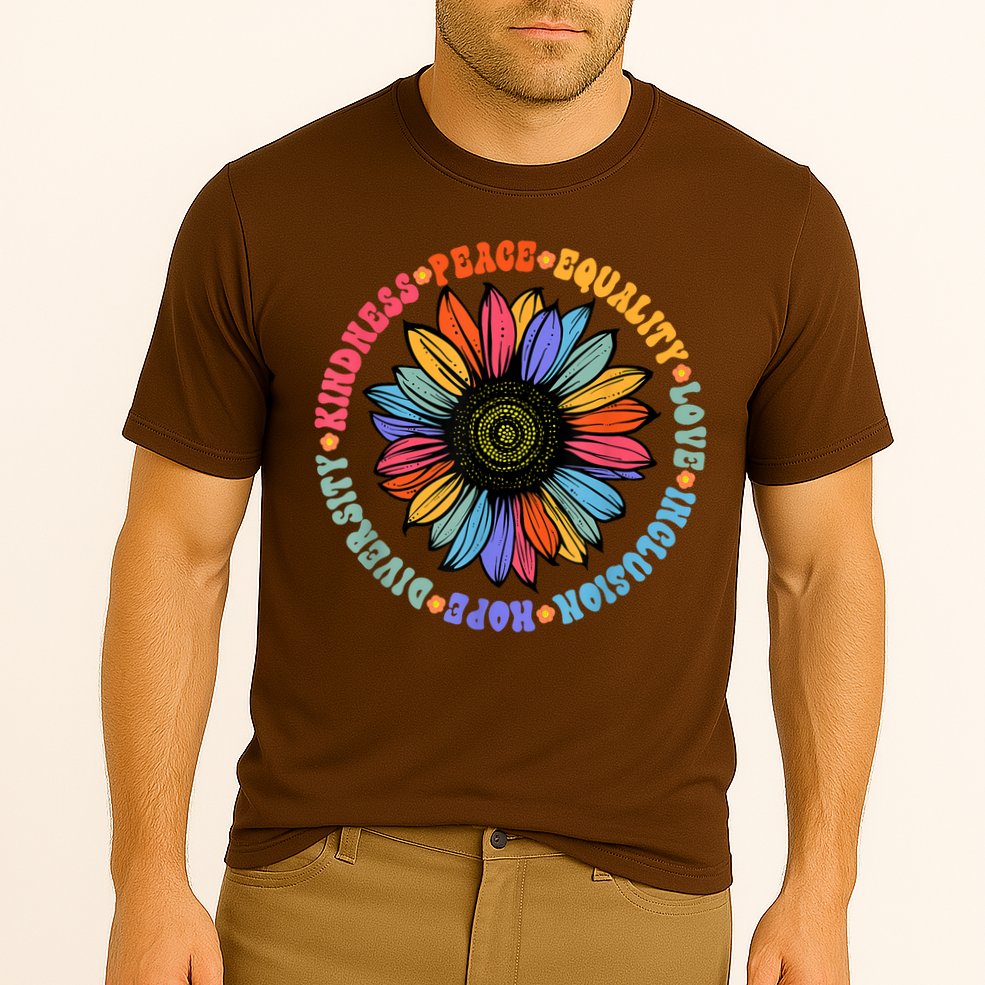 Kindness Peace Equality Love Hope Diversity Human Rights Cooling Performance Crew T-Shirt