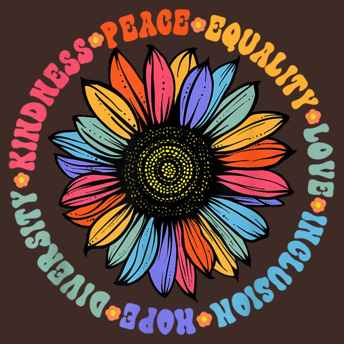 Kindness Peace Equality Love Hope Diversity Human Rights Cooling Performance Crew T-Shirt