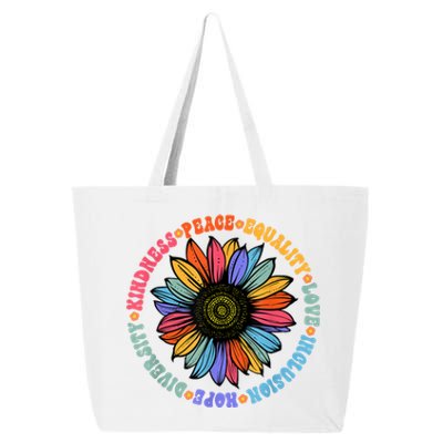 Kindness Peace Equality Love Hope Diversity Human Rights 25L Jumbo Tote