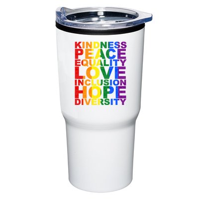 Kindness Peace Equality Love Quote Tumbler