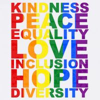 Kindness Peace Equality Love Quote Baby Bodysuit