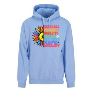 Kindness Peace Equality Love Hope Diversity Human Rights Unisex Surf Hoodie