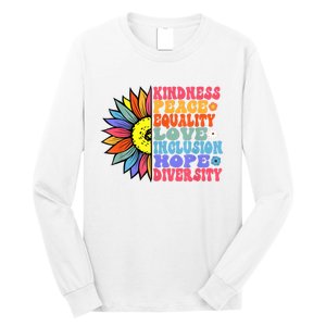 Kindness Peace Equality Love Hope Diversity Human Rights Long Sleeve Shirt