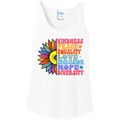 Kindness Peace Equality Love Hope Diversity Human Rights Ladies Essential Tank