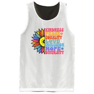 Kindness Peace Equality Love Hope Diversity Human Rights Mesh Reversible Basketball Jersey Tank