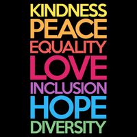 Kindness Peace Equality Love Inclusion Hope Diversity Funny Gift Backpack