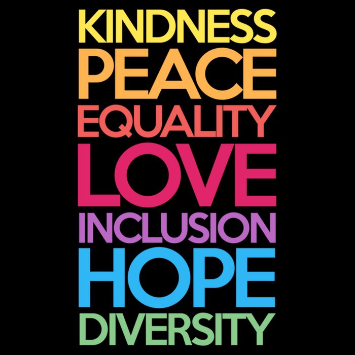 Kindness Peace Equality Love Inclusion Hope Diversity Funny Gift Backpack