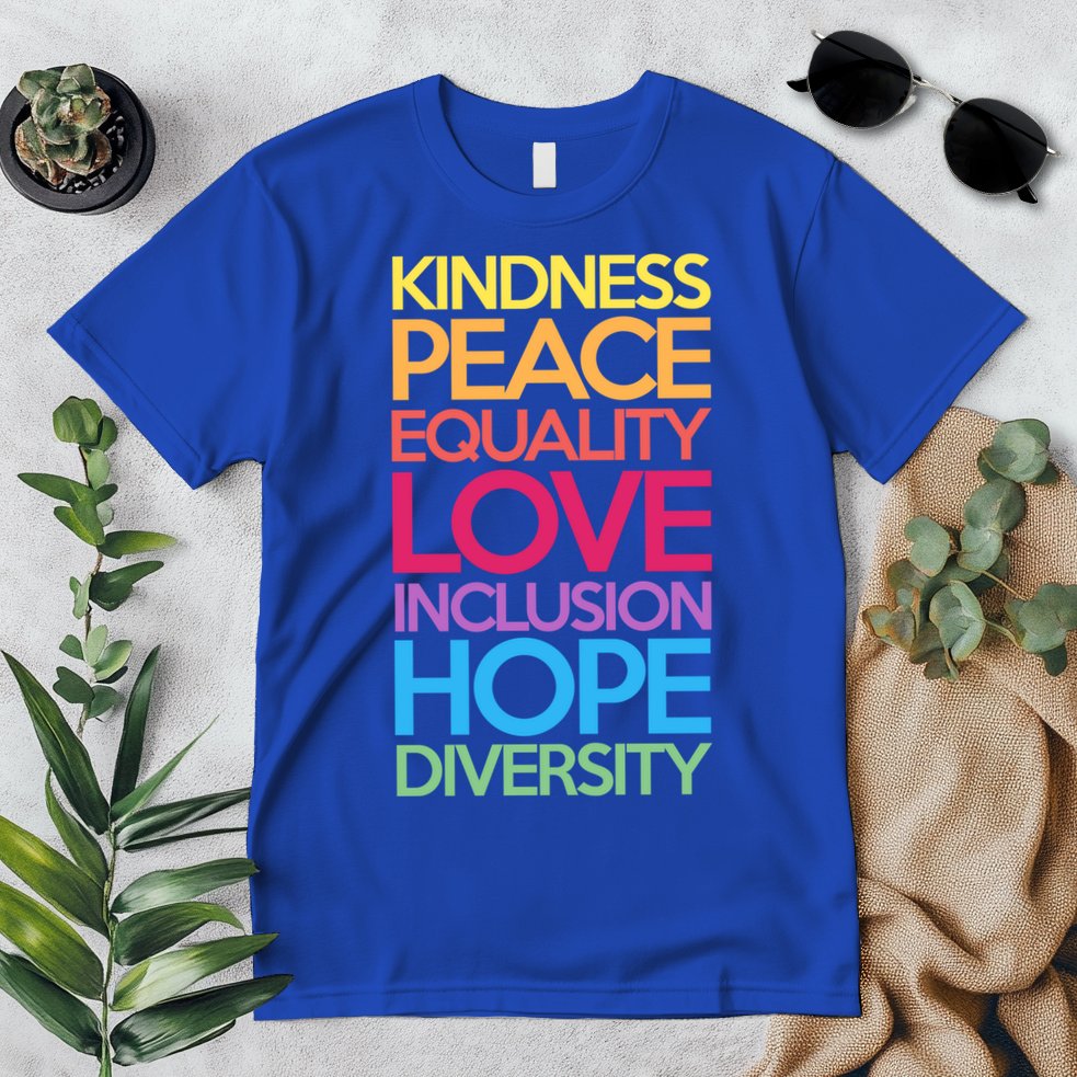 Kindness Peace Equality Love Inclusion Hope Diversity Funny Gift Premium T-Shirt