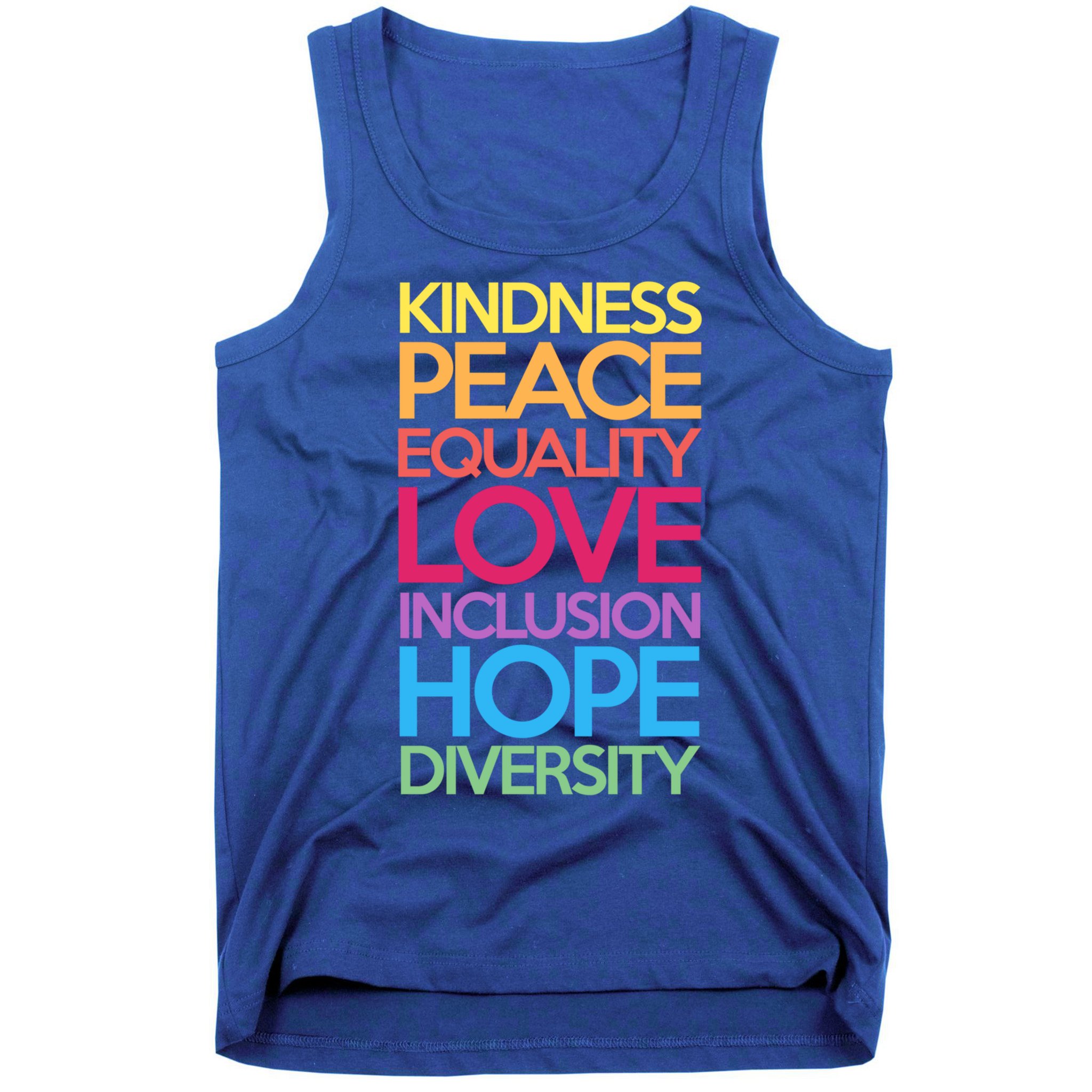 Kindness Peace Equality Love Inclusion Hope Diversity Funny Gift Tank Top
