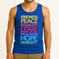 Kindness Peace Equality Love Inclusion Hope Diversity Funny Gift Tank Top