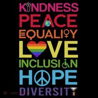 Kindness Peace Equality Inclusion Diversity Human Rights Impact Tech Backpack