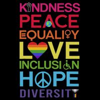 Kindness Peace Equality Inclusion Diversity Human Rights Bucket Hat