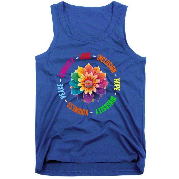 Kindness Peace Equality Love Inclusion Hope Diversity Gift Tank Top