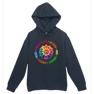 Kindness Peace Equality Love Inclusion Hope Diversity Gift Urban Pullover Hoodie