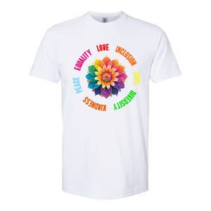 Kindness Peace Equality Love Inclusion Hope Diversity Gift Softstyle CVC T-Shirt