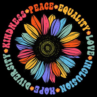 Kindness Peace Equality Love Hope Diversity Human Rights T-Shirt