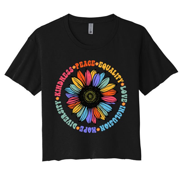 Kindness Peace Equality Love Hope Diversity Human Rights Crop Top