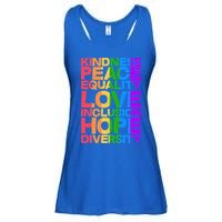 Kindness Peace Equality Love Inclusion Hope Diversity Ladies Essential Flowy Tank