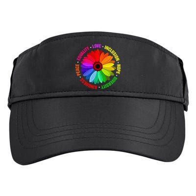 Kindness Peace Equality Love Inclusion Hope Diversity Adult Drive Performance Visor