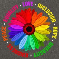 Kindness Peace Equality Love Inclusion Hope Diversity Cotton Canvas Backpack