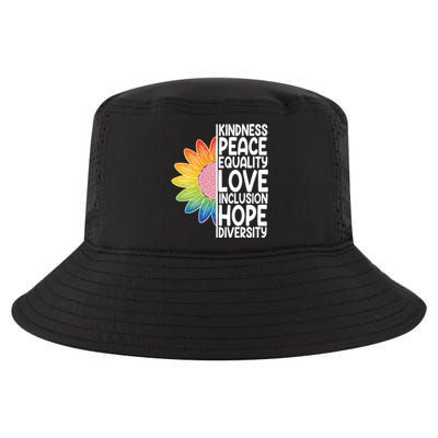 Kidness Peace Equality Love Inclusion Hope Diversity Cool Comfort Performance Bucket Hat