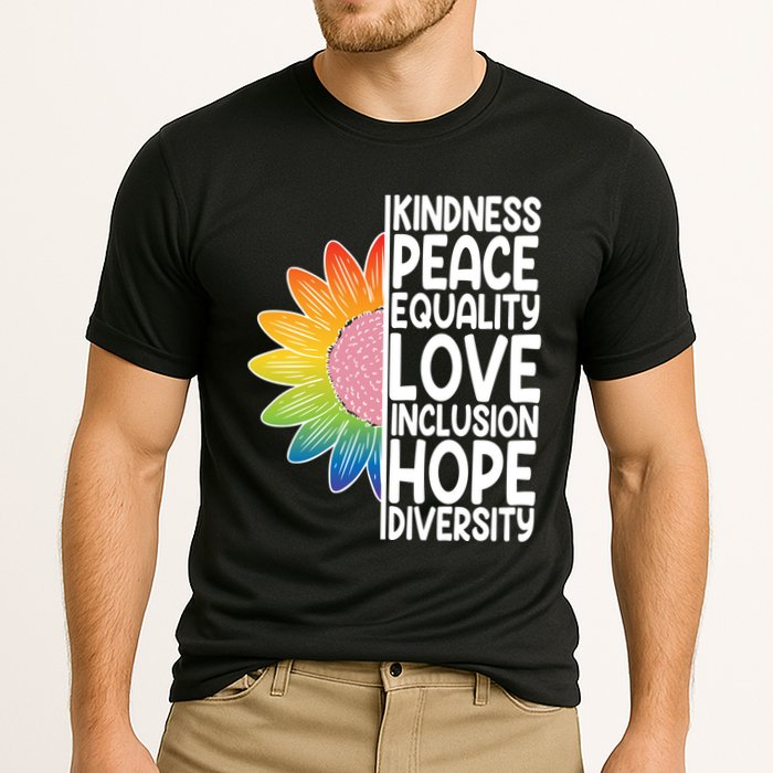 Kidness Peace Equality Love Inclusion Hope Diversity Cooling Performance Crew T-Shirt