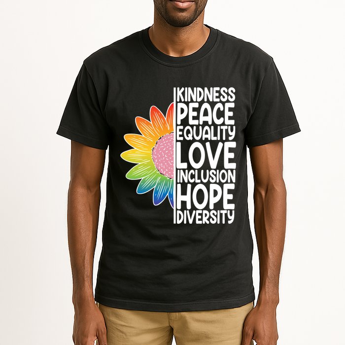 Kidness Peace Equality Love Inclusion Hope Diversity Tall T-Shirt