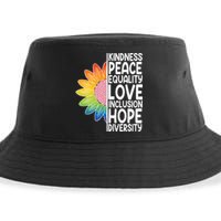 Kidness Peace Equality Love Inclusion Hope Diversity Sustainable Bucket Hat