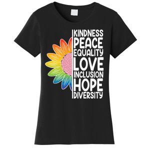 Kidness Peace Equality Love Inclusion Hope Diversity Women's T-Shirt