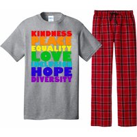 Kindness Peace Equality Love Inclusion Hope Diversity Pajama Set