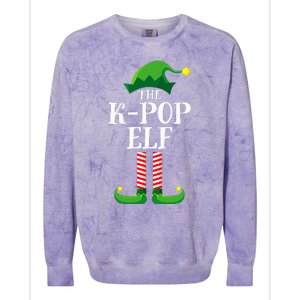 K Pop Elf Matching Family Group Christmas Party Colorblast Crewneck Sweatshirt