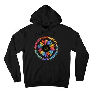 Kindness Peace Equality Love Hope Diversity Human Rights Hoodie