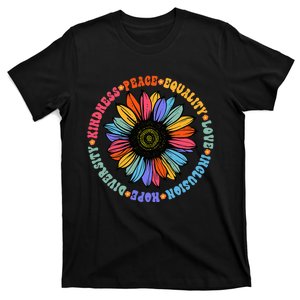 Kindness Peace Equality Love Hope Diversity Human Rights T-Shirt