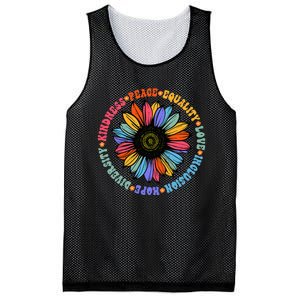 Kindness Peace Equality Love Hope Diversity Human Rights Mesh Reversible Basketball Jersey Tank