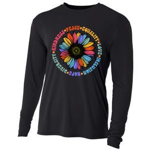 Kindness Peace Equality Love Hope Diversity Human Rights Cooling Performance Long Sleeve Crew