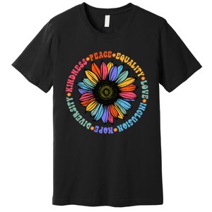 Kindness Peace Equality Love Hope Diversity Human Rights Premium T-Shirt