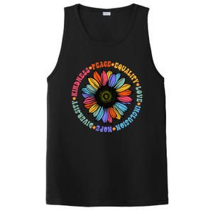 Kindness Peace Equality Love Hope Diversity Human Rights PosiCharge Competitor Tank