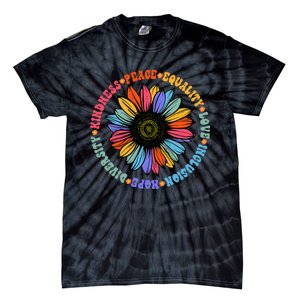 Kindness Peace Equality Love Hope Diversity Human Rights Tie-Dye T-Shirt