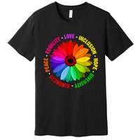 Kindness Peace Equality Love Inclusion Hope Diversity Premium T-Shirt