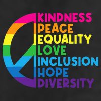 Kindness Peace Equality Love Inclusion Hope Diversity Cool Comfort Performance Bucket Hat