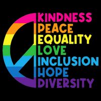 Kindness Peace Equality Love Inclusion Hope Diversity Cooling Performance Crew T-Shirt