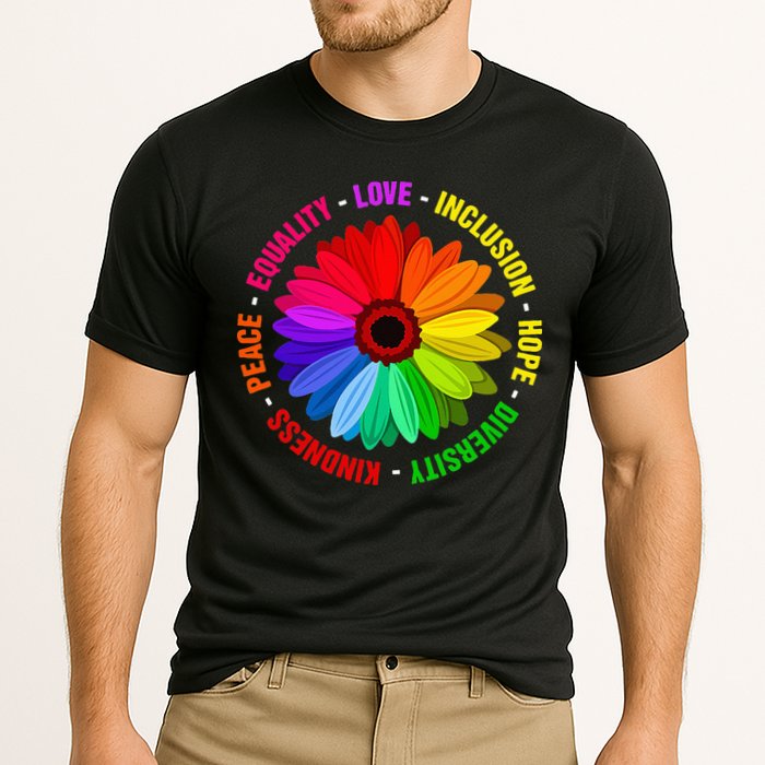 Kindness Peace Equality Love Inclusion Hope Diversity Cooling Performance Crew T-Shirt