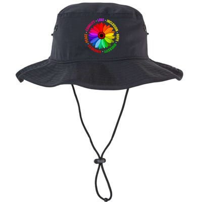 Kindness Peace Equality Love Inclusion Hope Diversity Legacy Cool Fit Booney Bucket Hat