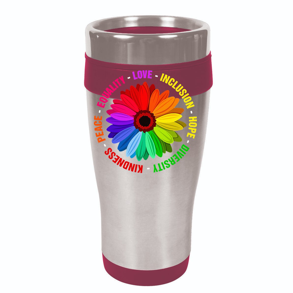 Kindness Peace Equality Love Inclusion Hope Diversity Women's Perfect Tri Rocker Tank
