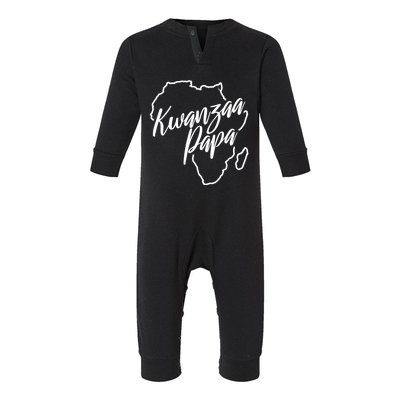 Kwanzaa Papa Funny Africanamerican Dad Great Gift Infant Fleece One Piece