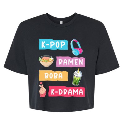 K Pop Fashion For Fans Of Korean K Drama & K Pop Merchandise Bella+Canvas Jersey Crop Tee