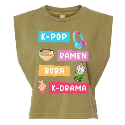 K Pop Fashion For Fans Of Korean K Drama & K Pop Merchandise Garment-Dyed Women's Muscle Tee